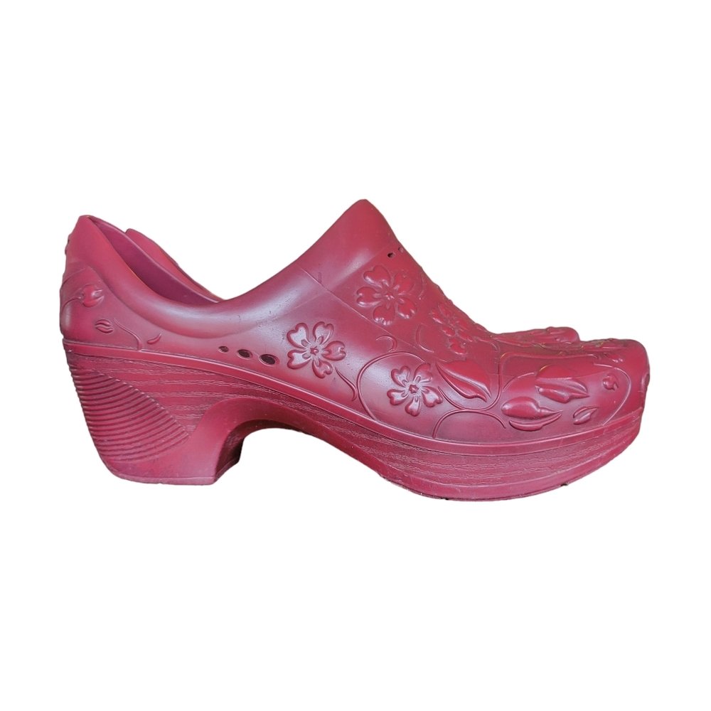 Dansko Pixie Red Slip Resistant Clogs